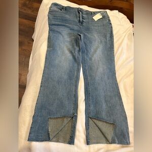 NWT Matilda Jane Good Hart Elegant Blue Wide split Leg Women's Jeans